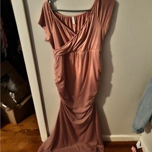Pinkblush Maternity Dusty Rose Maxi Dress